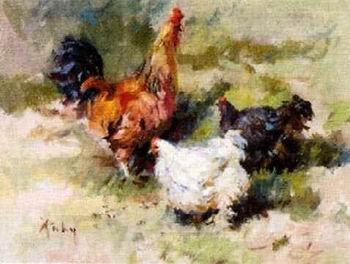 unknow artist Cocks 071 Spain oil painting art